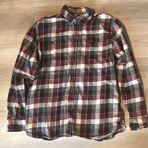 Jachs Heavyweight Men’s Flannel Shirt Sz XLT Cotton Plaid Cabincore Outdoor